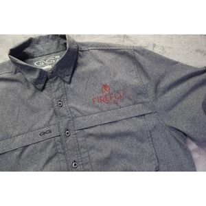 GameGuard Outdoors Gray Button Up‎ Shirt Men's Size XL Firefly